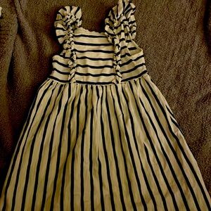 Baby Gap size “5 years” blue and white stripe cotton dress